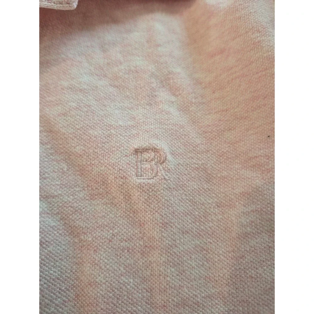 Banana Republic Mens Pink Organic Cotton Pique Short Sleeve Polo Shirt Size XL
